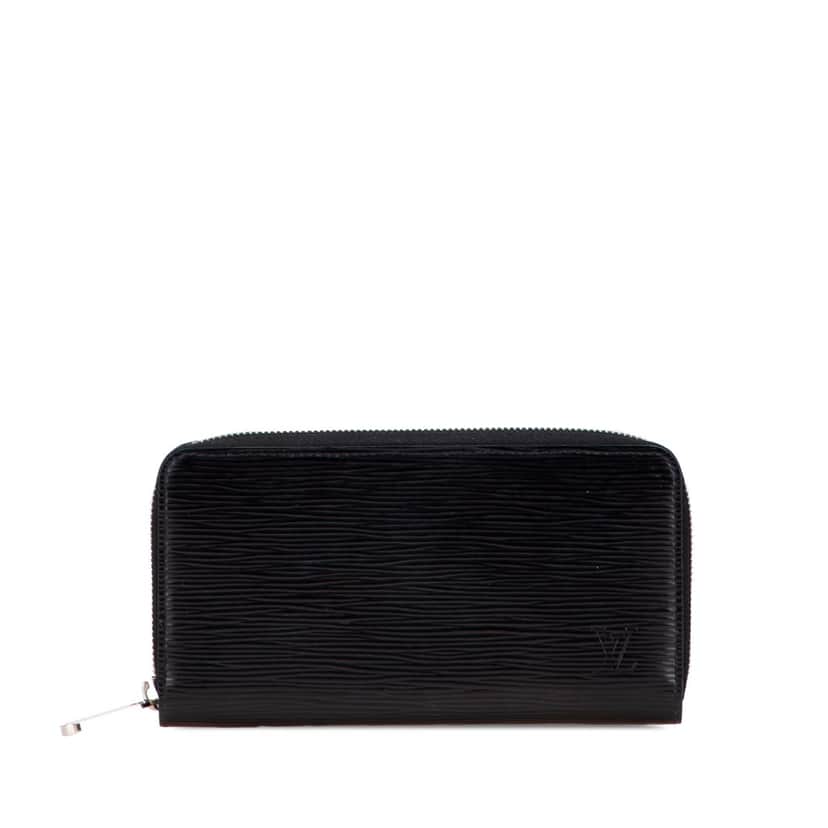Louis Vuitton Epi Zippy Long Wallet Black Leather Good condition - Front View