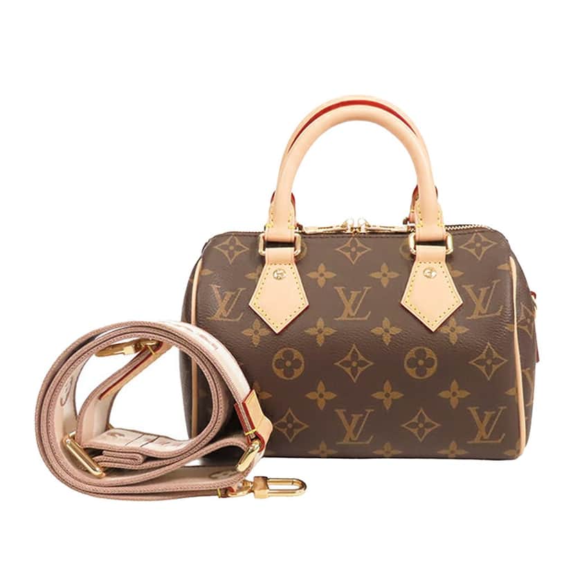 Louis Vuitton Monogram Speedy Bandouliere 20 Brown Canvas Good condition - Front View