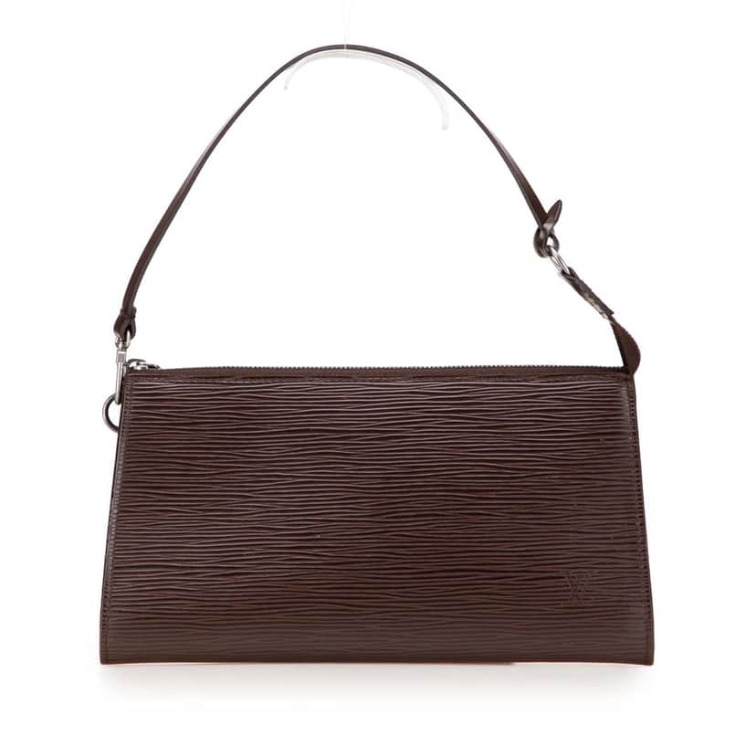 Louis Vuitton Epi Pochette Accessoires Brown Leather Good condition - Front View