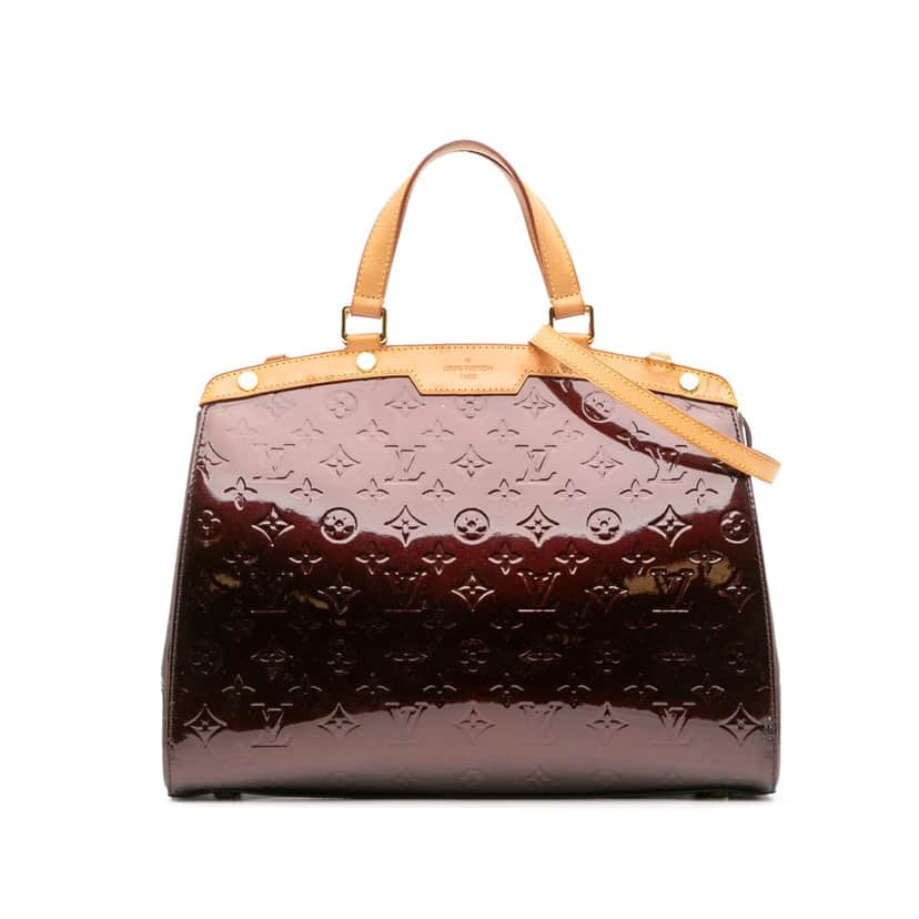 Louis Vuitton Monogram Vernis Brea GM Purple Leather Good condition - Front View