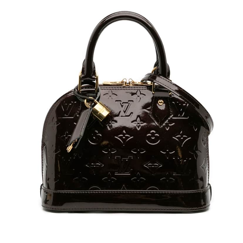 Louis Vuitton Monogram Vernis Alma BB Purple Leather Good condition - Front View
