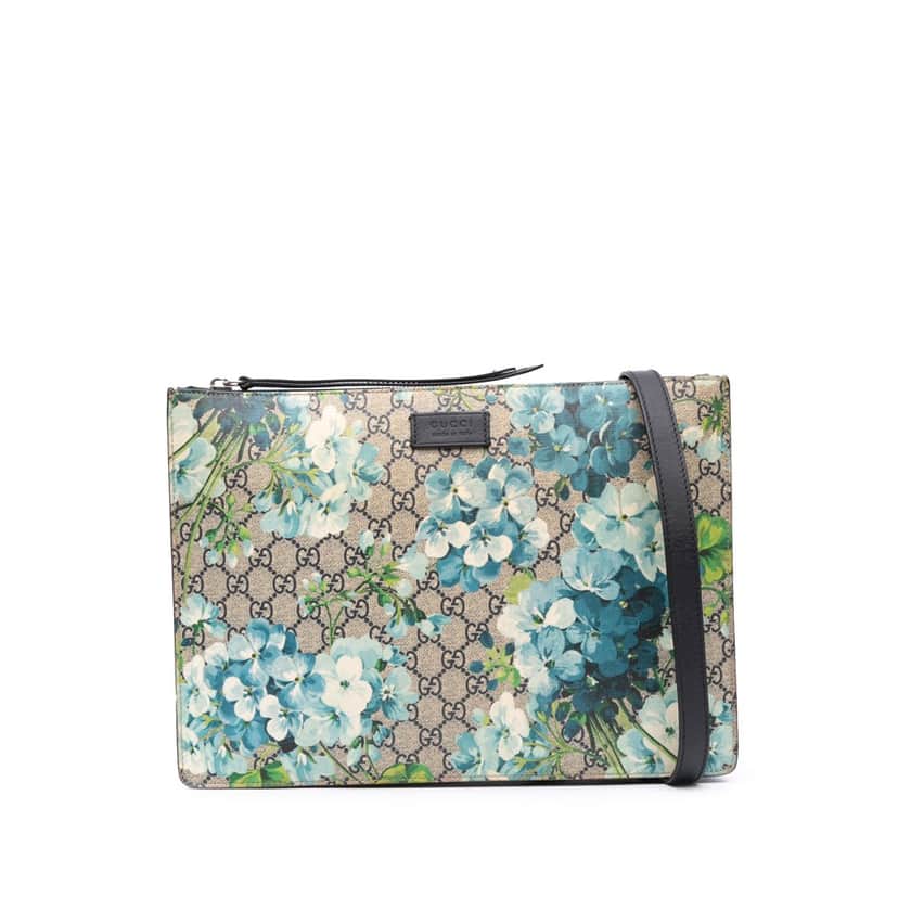 Gucci GG Supreme Blooms Crossbody Brown Canvas Good condition - Front View