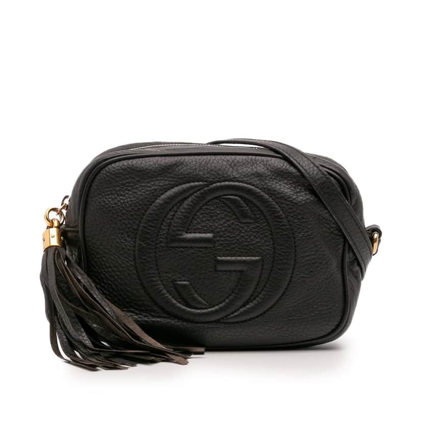 Gucci Leather Soho Disco Crossbody Black Leather Good condition - Front View