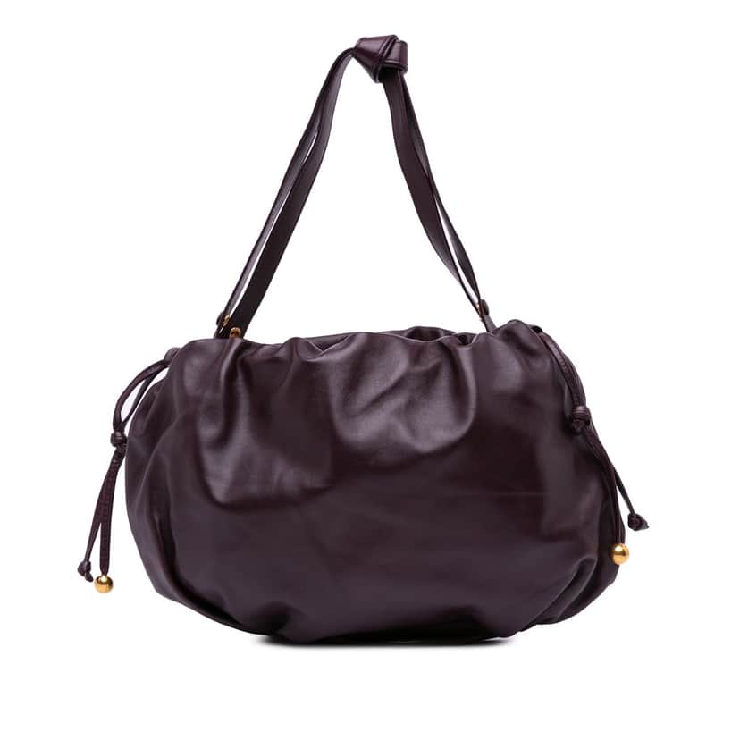 Bottega Veneta Medium Nappa The Bulb Shoulder Bag Brown Leather Good condition - Front View
