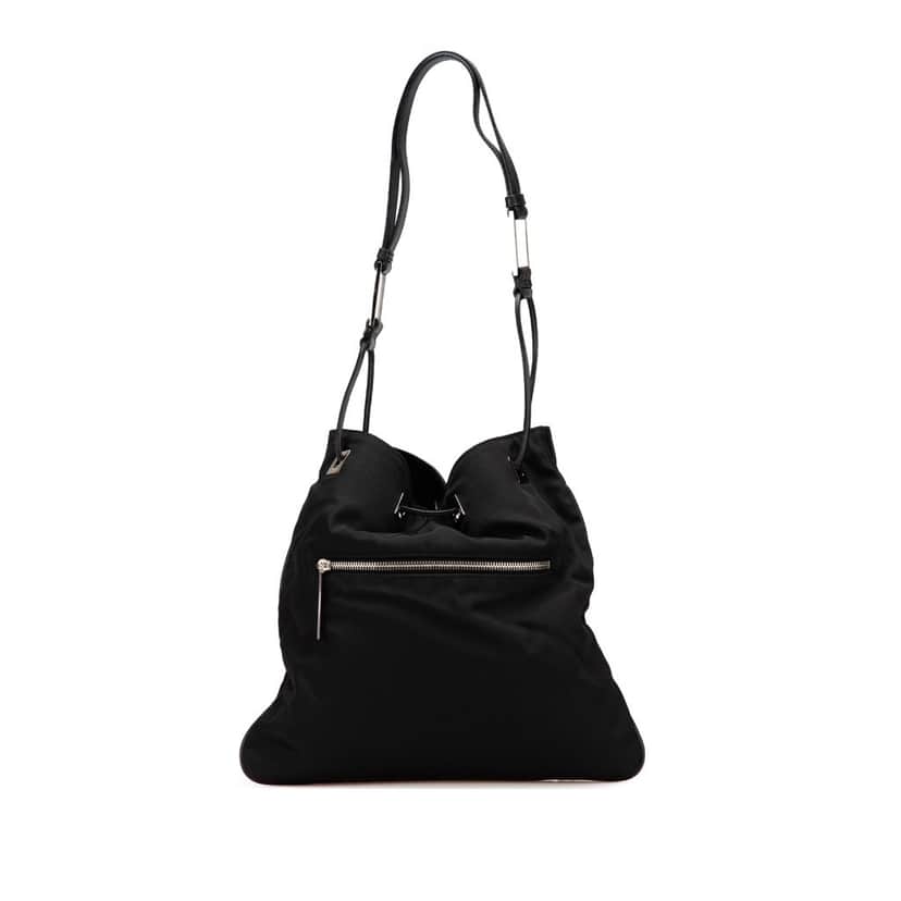 Gucci Nylon Shoulder Bag Black Good condition - Front View