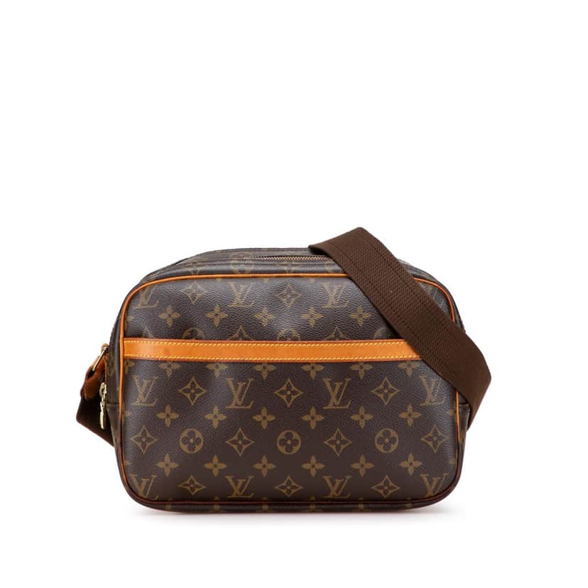 Louis Vuitton Monogram Reporter PM Brown Canvas Fair condition - Front View