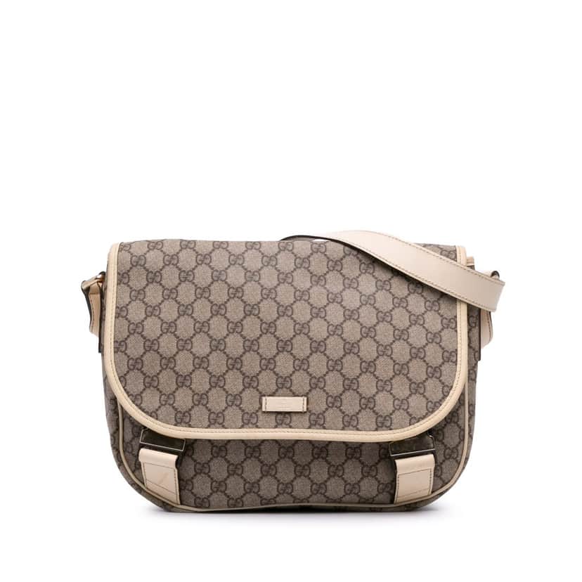 Gucci GG Supreme Crossbody Brown Canvas Good condition - Front View