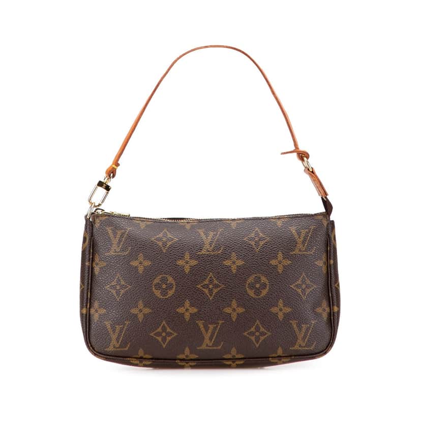 Louis Vuitton Monogram Pochette Accessoires Brown Canvas Good condition - Front View