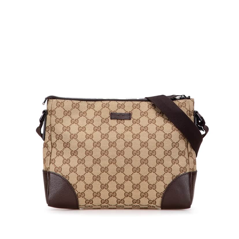 Gucci GG Canvas Crossbody Brown Canvas Very good condition - Front View
