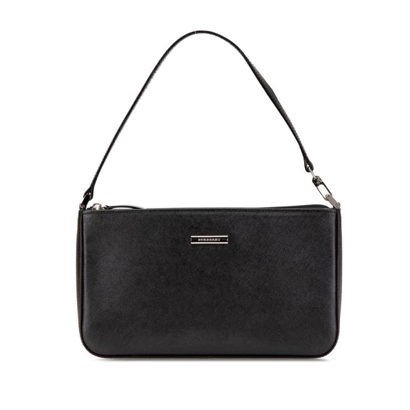 Burberry Leather Shoulder Bag Black Leather Good condition - Front View