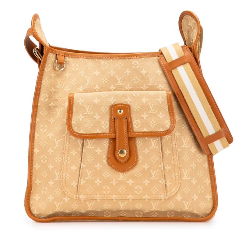 Louis Vuitton Monogram Mini Lin Besace Mary Kate Brown Canvas Good condition - Front View