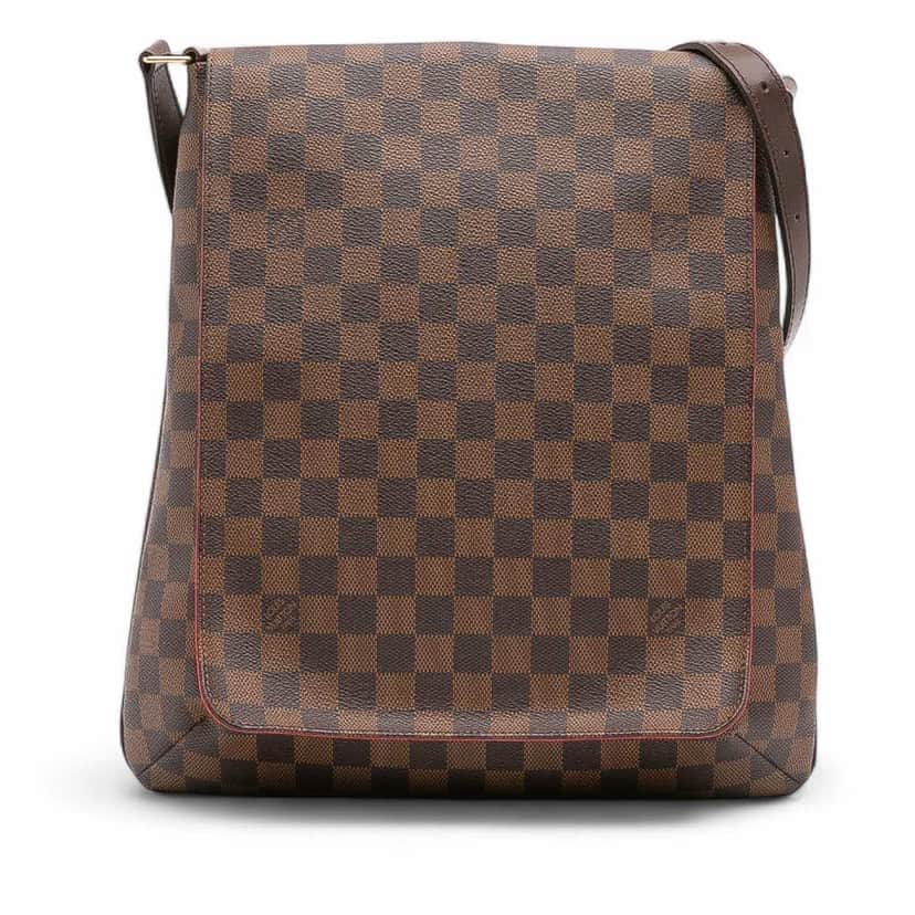Louis Vuitton Damier Ebene Musette Salsa GM Brown Canvas Good condition - Front View