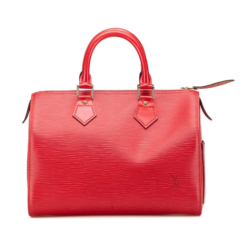 Louis Vuitton Epi Speedy 25 Red Leather Good condition - Front View