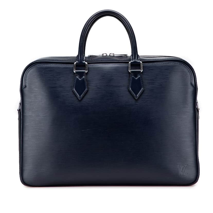 Louis Vuitton Epi Dandy MM Blue Leather Good condition - Front View