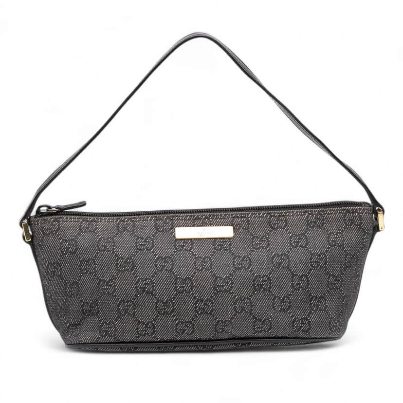 Gucci GG Denim Boat Grey Denim Good condition - Front View
