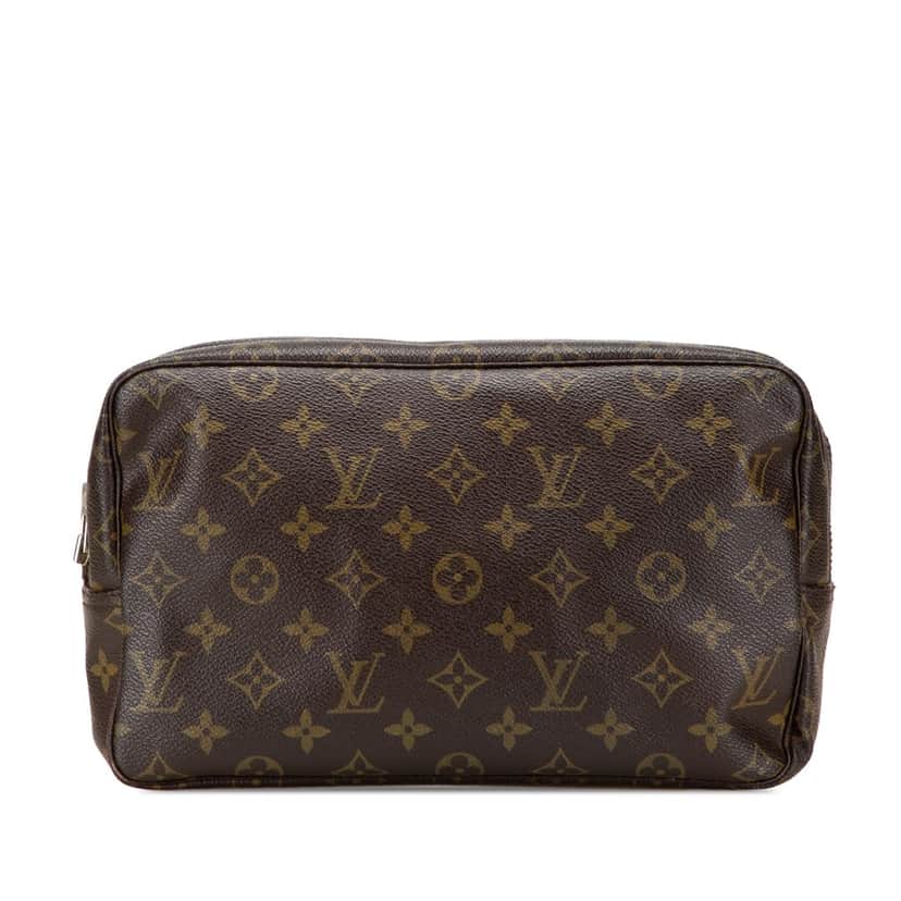 Louis Vuitton Monogram Trousse Toilette 28 Brown Canvas Good condition - Front View