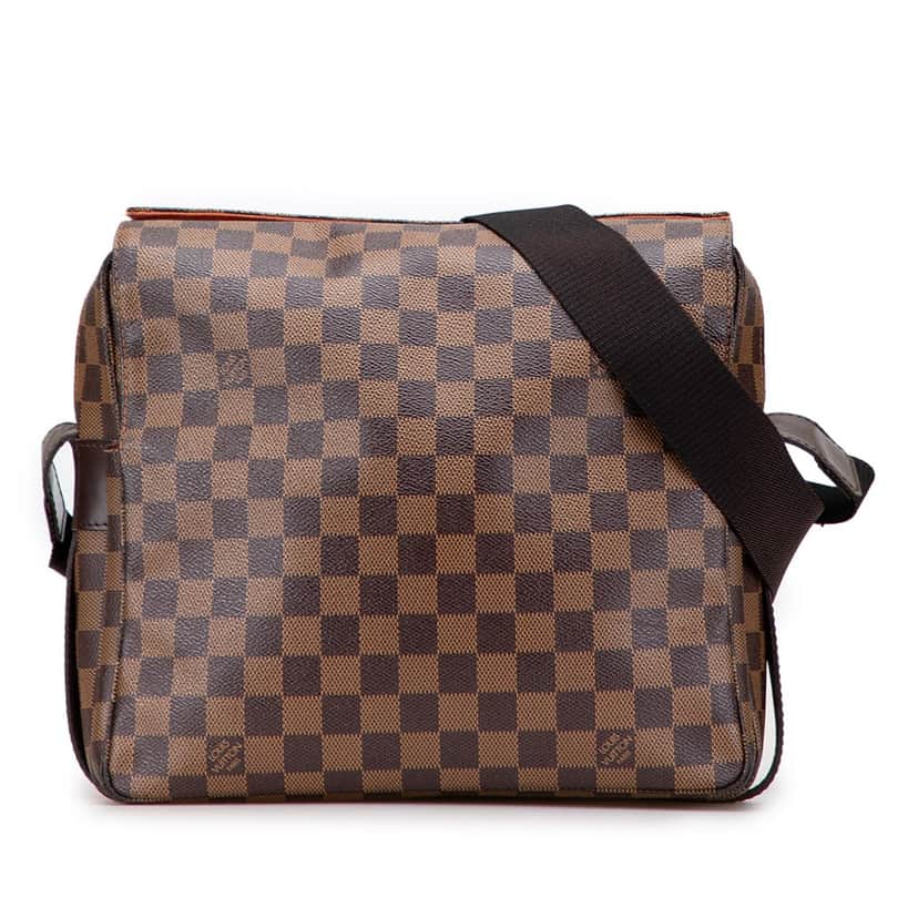 Louis Vuitton Damier Ebene Naviglio Brown Canvas Good condition - Front View