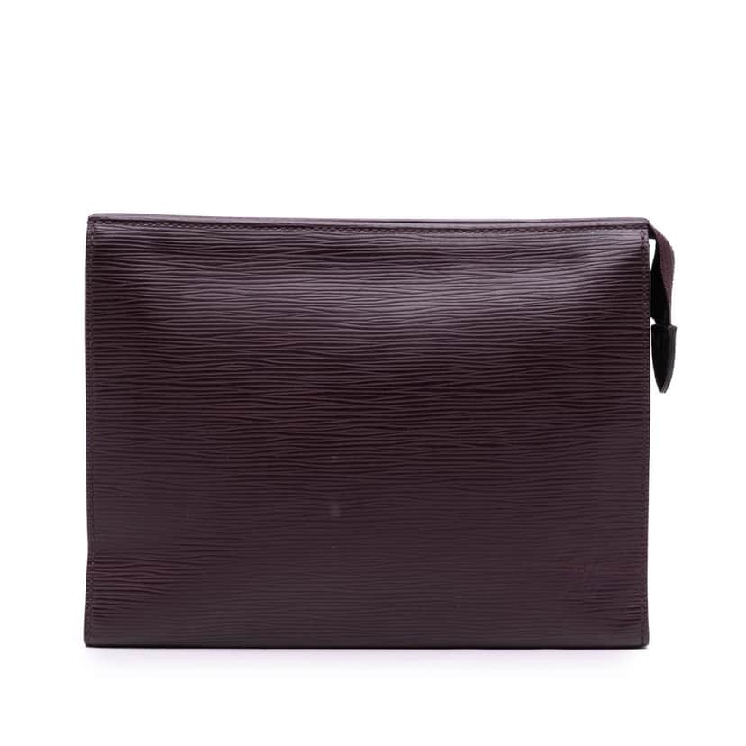 Louis Vuitton Epi Toiletry Pouch 26 Brown Leather Good condition - Front View