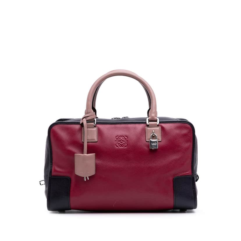 Loewe Tricolor Leather Amazona 36 Red Leather Good condition - Front View