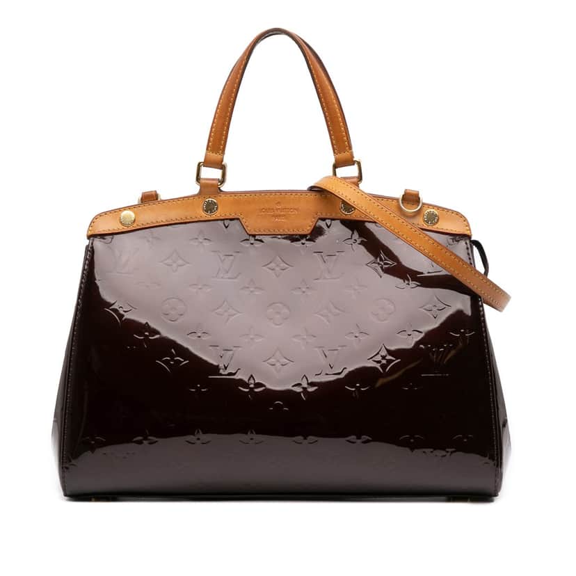 Louis Vuitton Monogram Vernis Brea MM Purple Leather Good condition - Front View