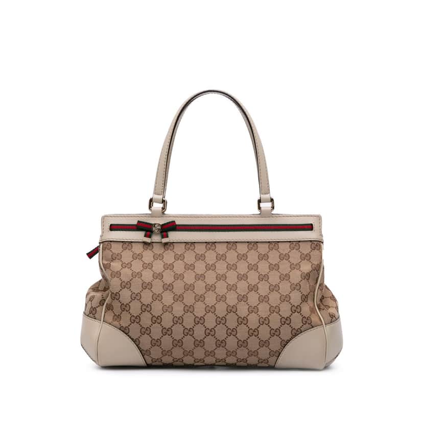 Gucci GG Canvas Mayfair Tote Brown Canvas Good condition - Front View