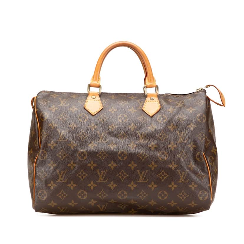 Louis Vuitton Monogram Speedy 35 Brown Canvas Good condition - Front View