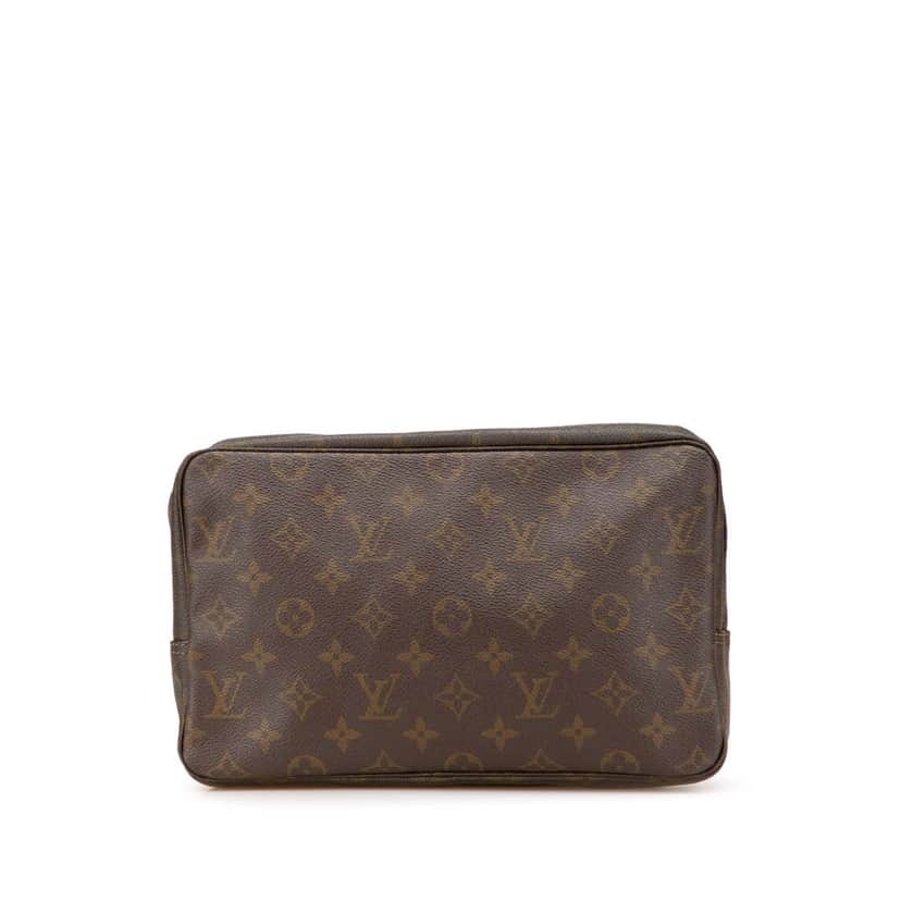 Louis Vuitton Monogram Trousse Toilette 28 Brown Canvas Good condition - Front View