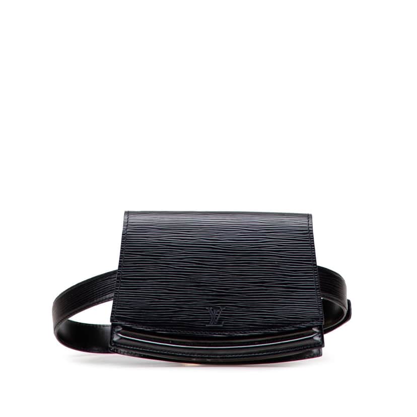 Louis Vuitton Epi Tilsitt Belt Bag Black Leather Good condition - Front View