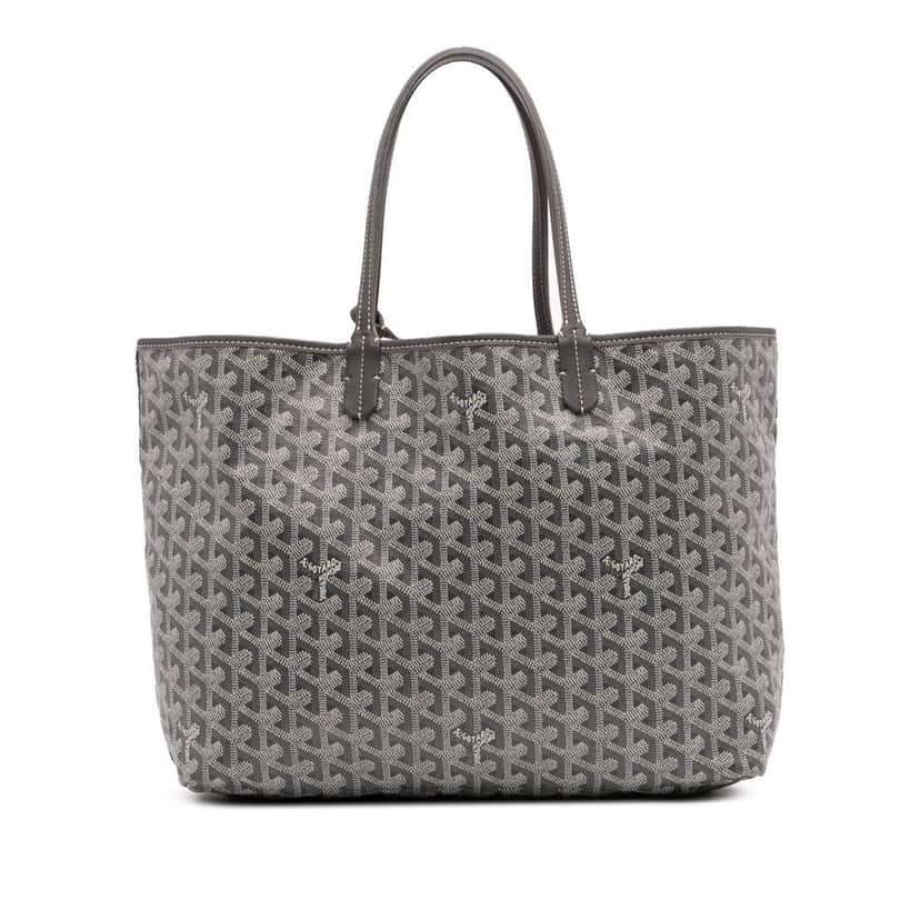 Goyard Goyardine Saint Louis PM Grey Canvas Good condition - Front View
