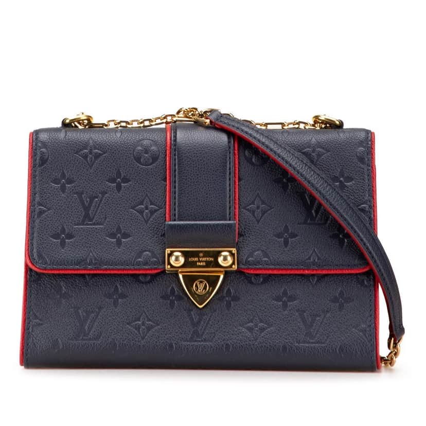 Louis Vuitton Monogram Empreinte Saint Sulpice PM Blue Leather Good condition - Front View