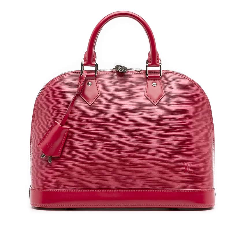 Louis Vuitton Epi Alma PM Pink Leather Good condition - Front View