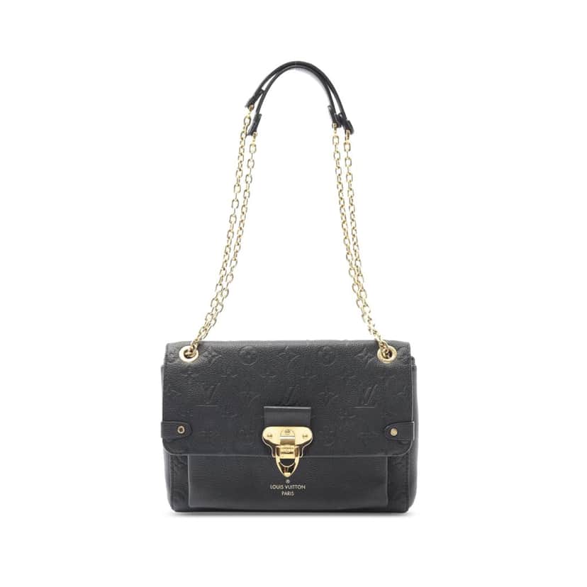 Louis Vuitton Monogram Empreinte Vavin PM Black Leather Good condition - Front View