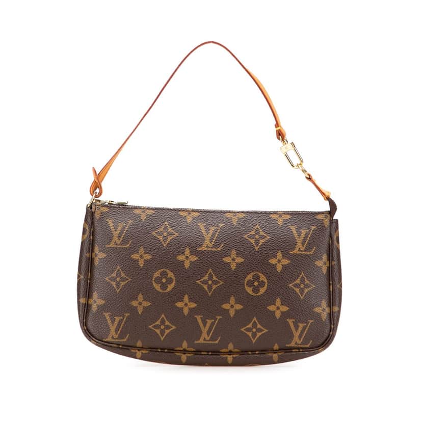 Louis Vuitton Monogram Pochette Accessoires Brown Canvas Good condition - Front View