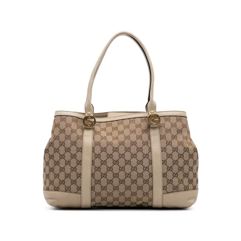 Gucci GG Canvas Miss GG Tote Brown Canvas Fair condition - Front View