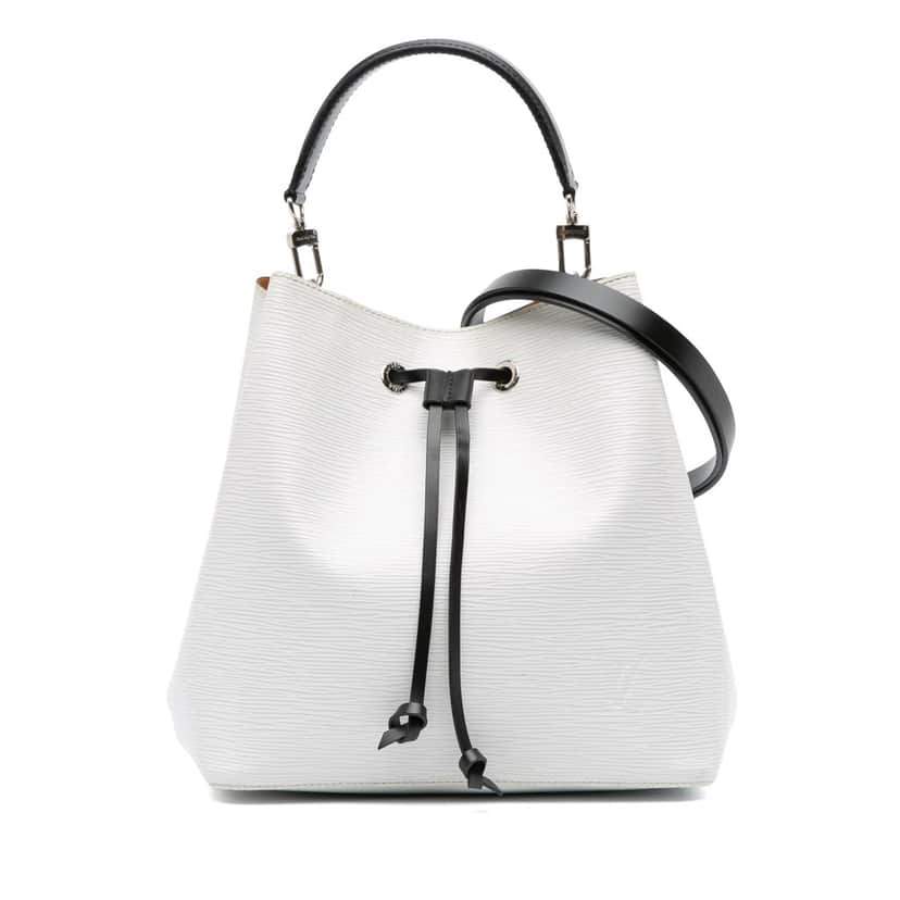 Louis Vuitton Epi NeoNoe MM White Leather Good condition - Front View