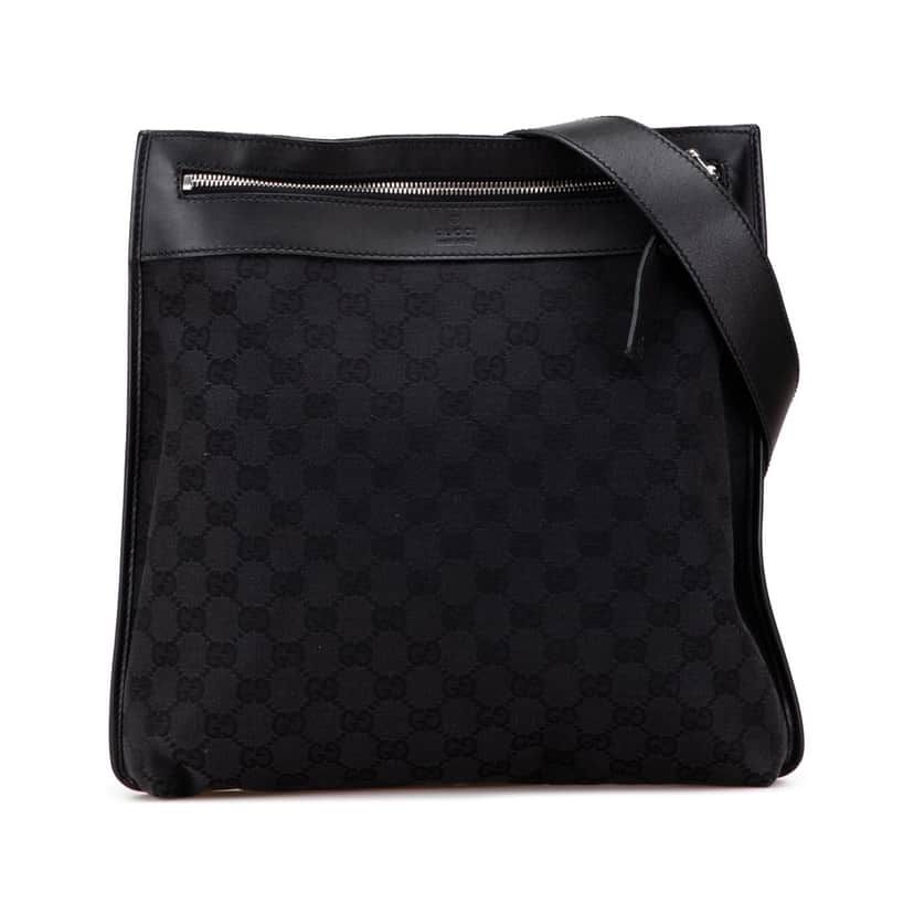 Gucci GG Canvas Crossbody Black Canvas Good condition - Front View