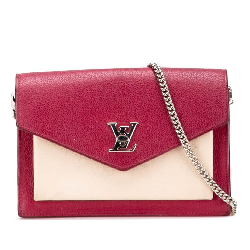 Louis Vuitton Bicolor Leather MyLockMe Chain Pochette Red Leather Good condition - Front View
