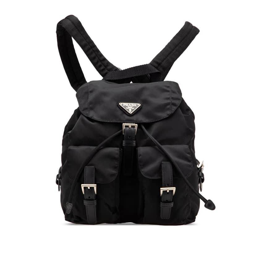 Prada Tessuto Backpack Black Good condition - Front View