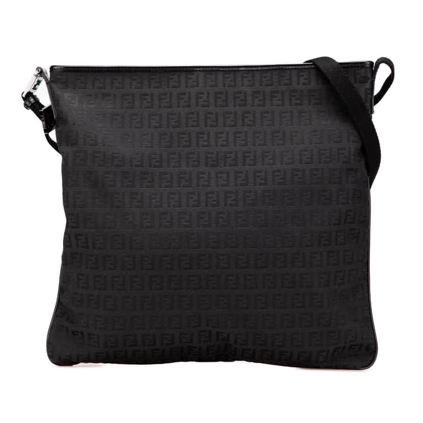 Fendi Zucchino Canvas Crossbody Black Canvas Very good condition - Front View