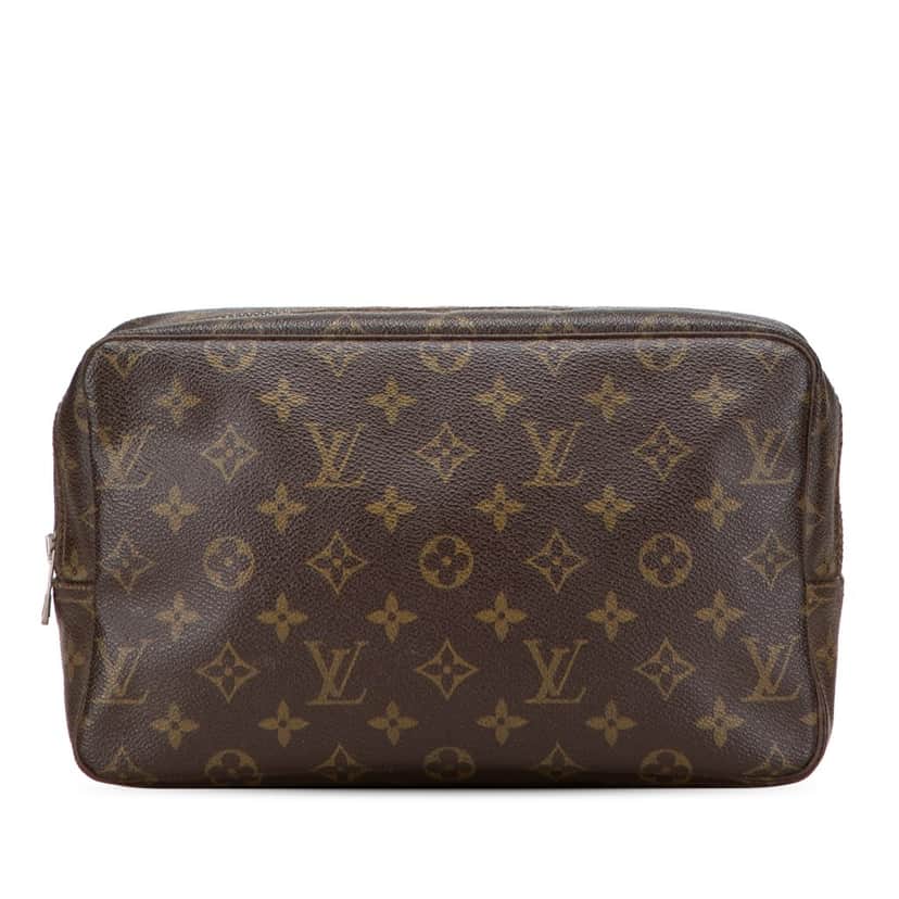 Louis Vuitton Monogram Trousse Toilette 28 Brown Canvas Good condition - Front View