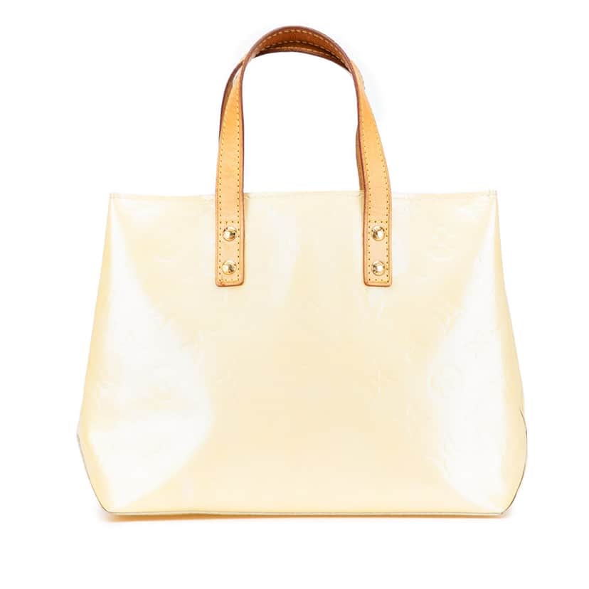 Louis Vuitton Monogram Vernis Reade PM White Leather Good condition - Front View