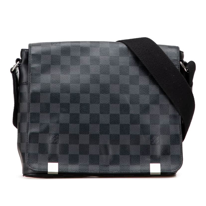 Louis Vuitton Damier Graphite District PM Black Canvas Good condition - Front View