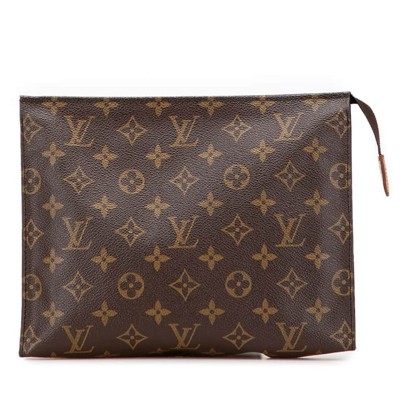 Louis Vuitton Monogram Toiletry Pouch 26 Brown Canvas Good condition - Front View