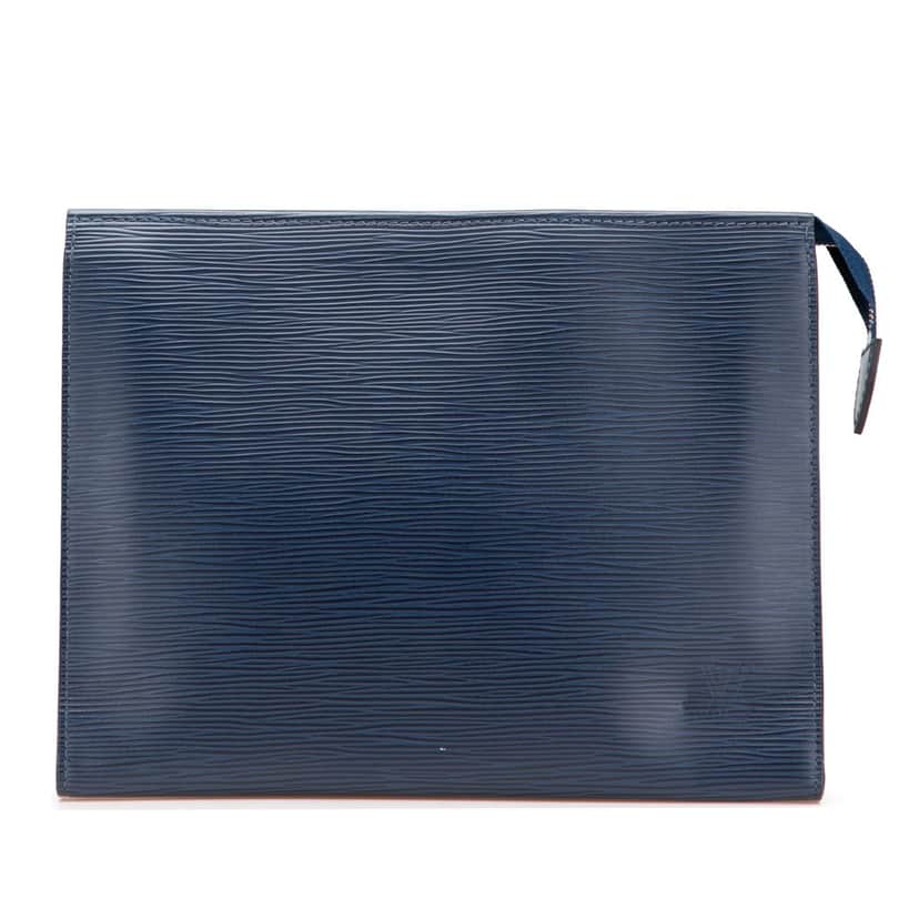 Louis Vuitton Epi Toiletry Pouch 26 Blue Leather Good condition - Front View