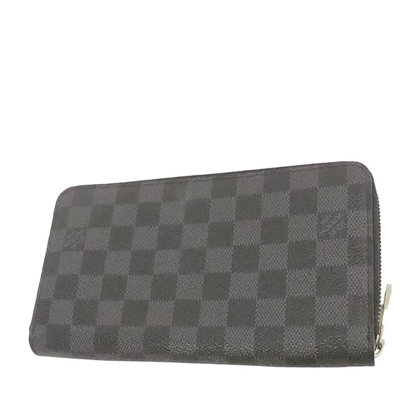 Louis Vuitton Damier Graphite Zippy Organizer Wallet Black Canvas Good condition - Front View