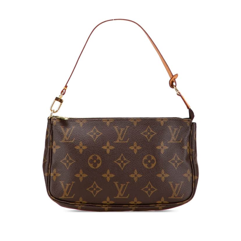 Louis Vuitton Monogram Pochette Accessoires Brown Canvas Good condition - Front View