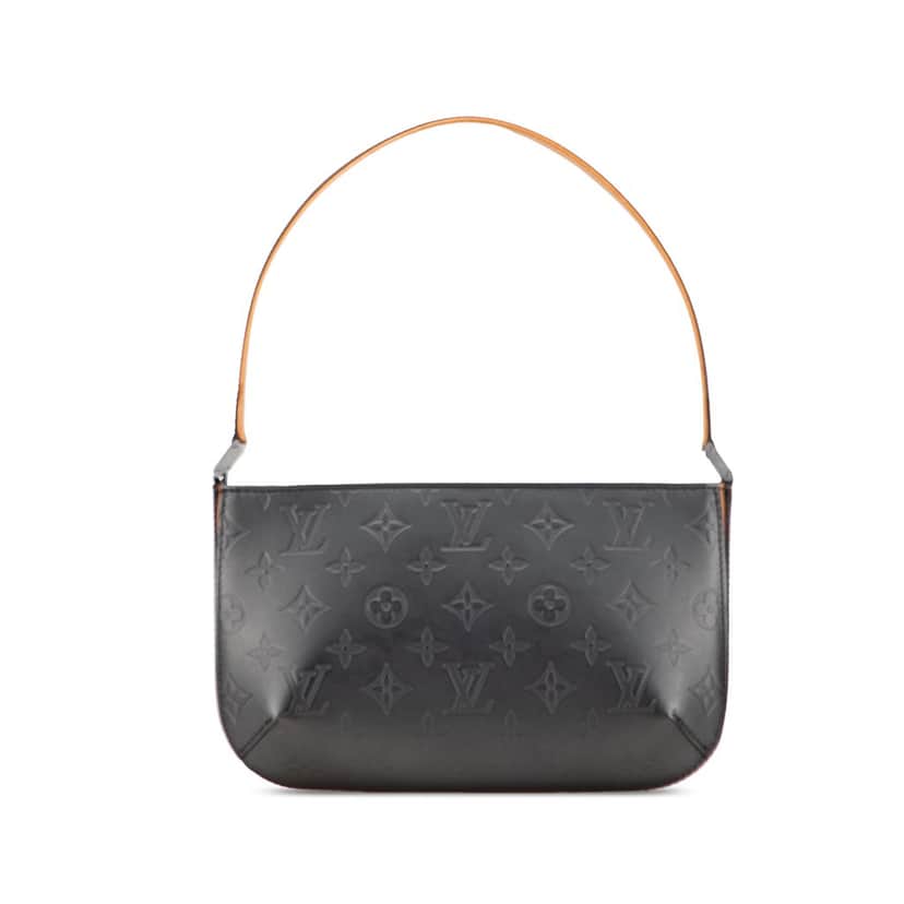 Louis Vuitton Monogram Mat Fowler Grey Leather Good condition - Front View