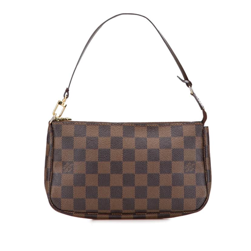 Louis Vuitton Damier Ebene Pochette Accessoires Brown Canvas Good condition - Front View