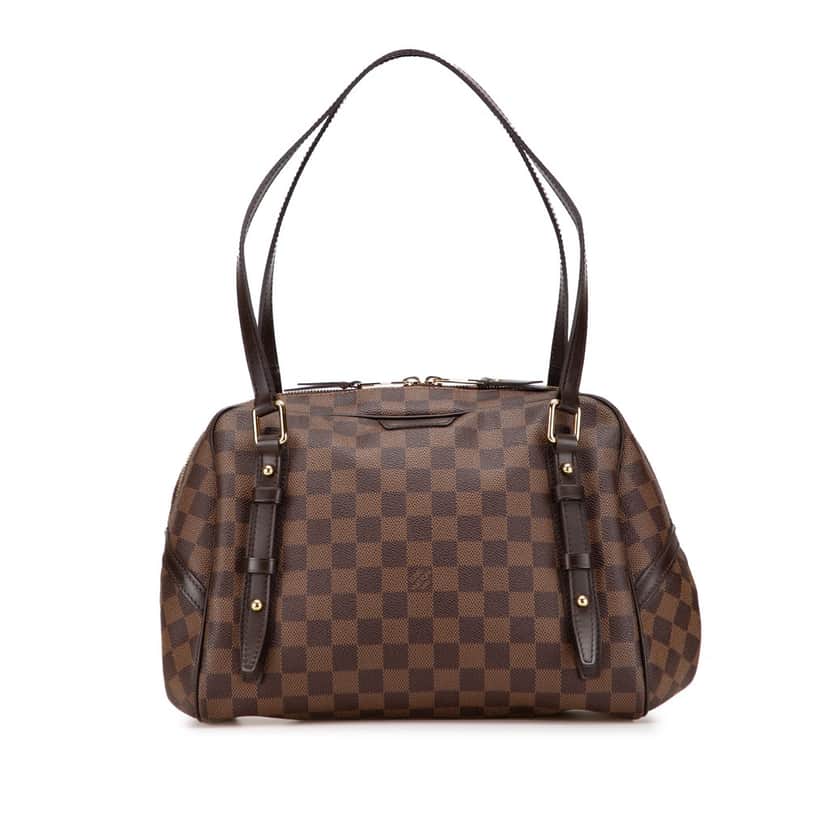 Louis Vuitton Damier Ebene Rivington GM Brown Canvas Very good condition - Front View