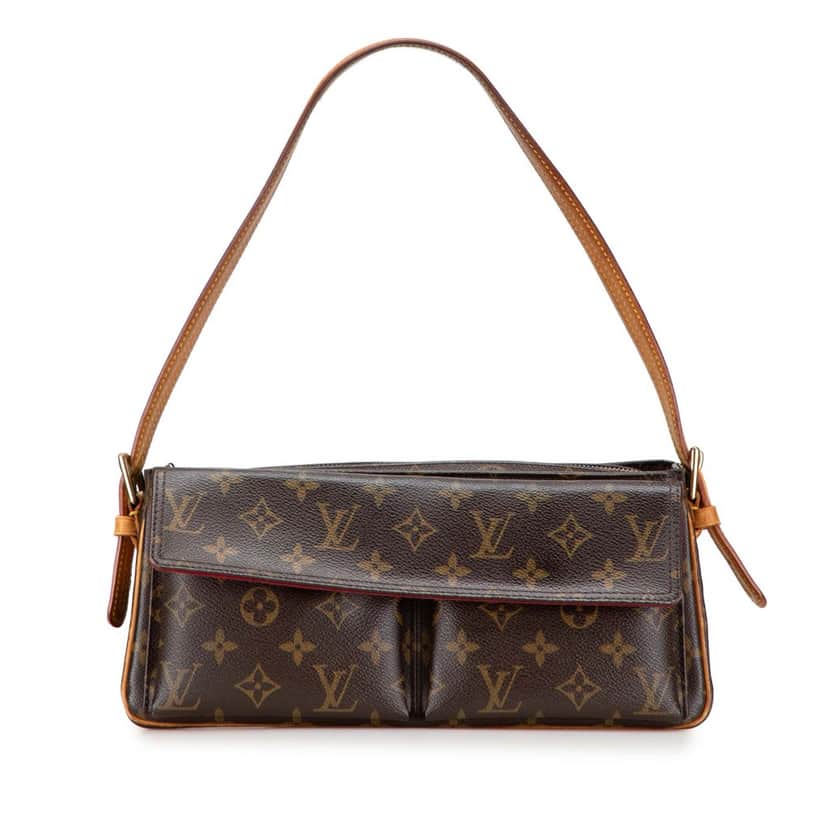 Louis Vuitton Monogram Viva Cite MM Brown Canvas Fair condition - Front View